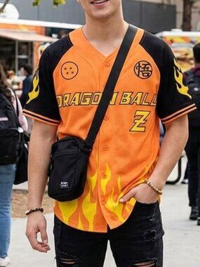 Dragon Ball Z Orange and Black Jersey